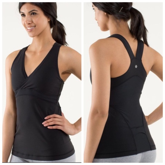 lululemon athletica Tops - Lululemon Deep V Athletic Tank